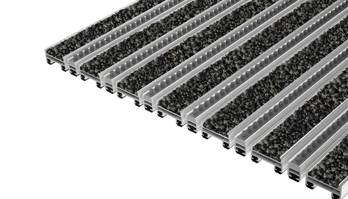 Entrance Mat Top Clean Trend 17 Pulse Insert And Brush Strip