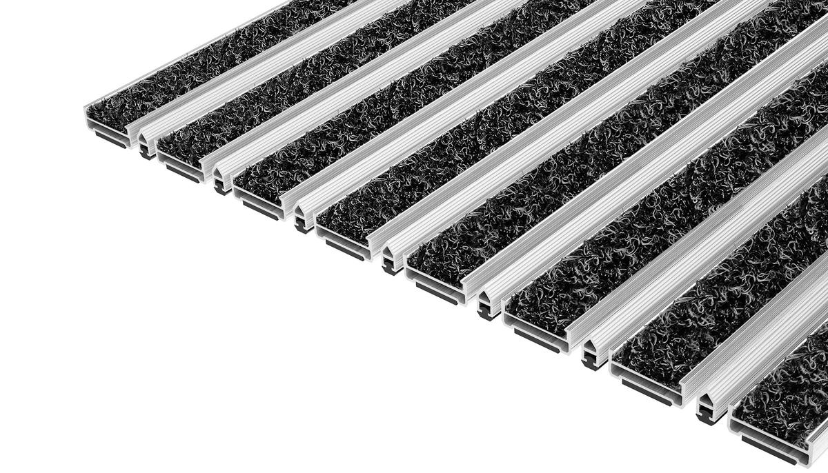Entrance Mat Top Clean Classic 10 Wave Insert And Scraper Bar