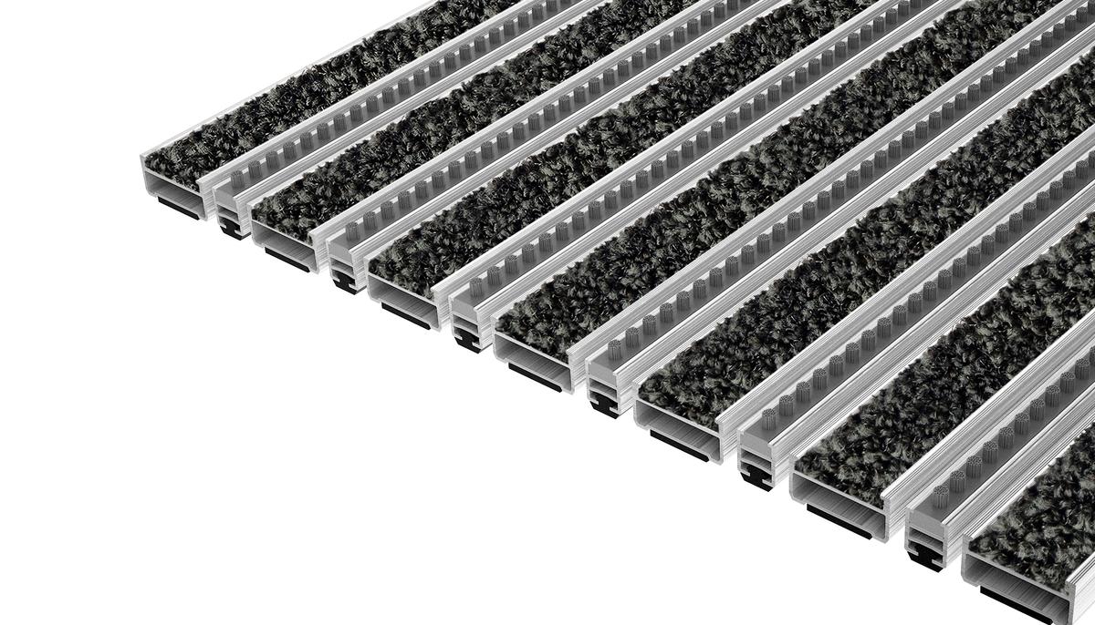 Entrance Mat Top Clean Classic 17 Pulse Pulse Insert And Brush Strip