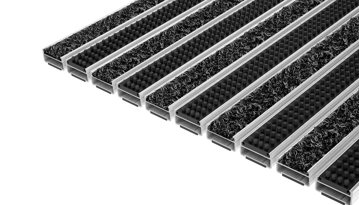 Entrance Mat Top Clean Classic 17 Wave Insert And Cassette Brush