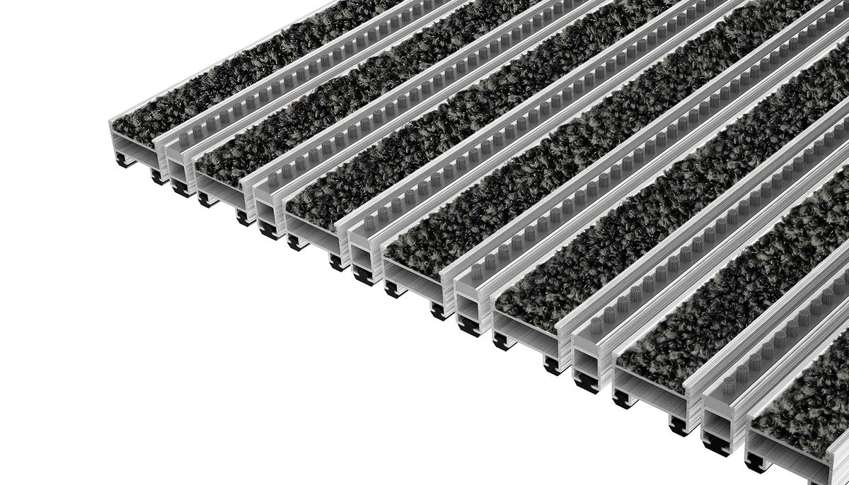 Entrance Mat Top Clean Trend 22 Pulse Insert And Brush Strip