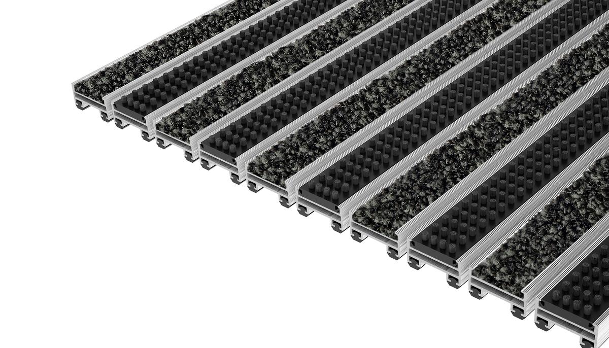 Entrance Mat Top Clean Trend 17 Pulse Insert And Cassette Brush